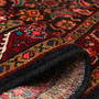 Farahan Persian Rug 10x3 ft - Semi Antique Medallion Red, Green Hand Knotted | texture detail | SKU 111719