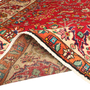 Tabriz Persian Rug 12x6 ft - Semi Antique Medallion Red, Cream Hand Knotted | detail view | SKU 111726