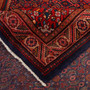 Mahal Persian Rug 10x5 ft - Semi Antique Medallion Ivory, Pink Hand Knotted | corner detail | SKU 111728
