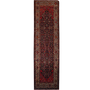 Farahan Persian Rug 13x3 ft - Antique Herati (Mahi), Medallion (Toranj) Dark Red, Burgundy, Navy Blue Hand Knotted | front view | SKU 111729