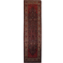 Farahan Persian Rug 13'9" x 3'6" - Antique Medallion Red, Green Hand Knotted | front view | SKU 111729