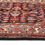 Farahan Persian Rug 13'11" x 3'7" - Antique Medallion Red, Green Hand Knotted | side view | SKU 111730
