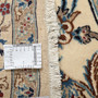 Nain Persian Rug 9'11" x 6'6" - Semi Antique Medallion Cream, Beige Hand Knotted | full view | SKU 111801