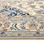 Nain Persian Rug 9'11" x 6'6" - Semi Antique Medallion Cream, Beige Hand Knotted | side view | SKU 111801