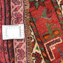 Quchan Persian Rug 9'10" x 4'9" - Semi Antique Medallion Red, Blue Hand Knotted | full view | SKU 111804