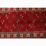 Baluch Persian Rug 12x4 ft - Semi Antique Mihrab Red, Blue Hand Knotted | pile detail | SKU 111812