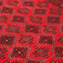 Baluch Persian Rug 9x5 ft - Semi Antique Geometric, Turkmen Gul Red, Dark Red, Burgundy Hand Knotted | back view | SKU 111814