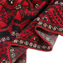Baluch Persian Rug 13'1" x 5'3" - Semi Antique Mihrab Red, Blue Hand Knotted | detail view | SKU 111815