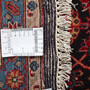 Varamin Persian Rug 13x10 ft - Semi Antique Herati Afshan Dark Red Navy Blue Cream Hand Knotted | full view | SKU 111816