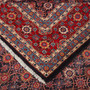Veramin Persian Rug 13'3" x 10'2" - Semi Antique Vagireh Blue, Navy Blue Hand Knotted | corner detail | SKU 111816