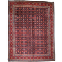 Veramin Persian Rug 13'3" x 10'2" - Semi Antique Vagireh Blue, Navy Blue Hand Knotted | front view | SKU 111816