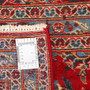 Kashan Persian Rug 11'6" x 7'11" - Semi Antique Medallion Crimson, Navy Blue Hand Knotted | full view | SKU 111819