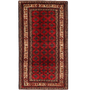 Baluch Persian Rug 6'11" x 3'8" - Semi Antique Mihrab Red, Blue Hand Knotted | front view | SKU 111824