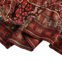 Quchan Persian Rug 12x2 ft - Antique Medallion Red, Blue Hand Knotted | detail view | SKU 111826