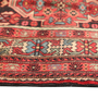 Quchan Persian Rug 12'2" x 2'11" - Antique Medallion Red, Blue Hand Knotted | side view | SKU 111826