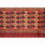 Baluch Persian Rug 7x2 ft - Semi Antique Mihrab Red, Blue Hand Knotted | pile detail | SKU 111831