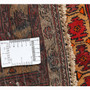 Baluch Persian Rug 6x3 ft - Semi Antique Mihrab Red, Blue Hand Knotted | full view | SKU 111832