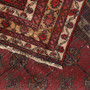 Baluch Persian Rug 6'10" x 3'7" - Semi Antique Mihrab Red, Blue Hand Knotted | corner detail | SKU 111832