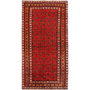 Baluch Persian Rug 6'10" x 3'7" - Semi Antique Mihrab Red, Blue Hand Knotted | front view | SKU 111832