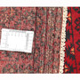 Baluch Persian Rug 6x3 ft - Semi Antique Mihrab Red, Blue Hand Knotted | full view | SKU 111834