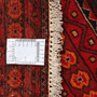 Baluch Persian Rug 6x3 ft - Semi Antique Geometric, Tribal and Nomadic Red, Dark Red, Burgundy Hand Knotted | full view | SKU 111836