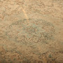 Tabriz Persian Rug 10x7 ft - Semi Antique Medallion Toranj, Shah Abbasi Cream, Sage Green, Camel Hand Knotted | back view | SKU 111914