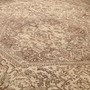 Azarshahr Persian Rug 12x9 ft - Semi Antique Medallion Red, Cream Hand Knotted | back view | SKU 111915