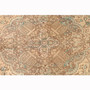 Tabriz Persian Rug 13'1" x 9'10" - Semi Antique Medallion Red, Cream Hand Knotted | pile detail | SKU 111916