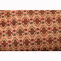 Turkmen Persian Rug 12'6" x 9'10" - Semi Antique Geometric Crimson, Navy Blue Hand Knotted | side view | SKU 111920