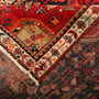 Tuyserkan Persian Rug 9x3 ft - Semi Antique Medallion Navy Blue, Blue Hand Knotted | corner detail | SKU 111921