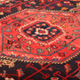 Tuyserkan Persian Rug 9'4" x 3'10" - Semi Antique Medallion Navy Blue, Blue Hand Knotted | back view | SKU 111921