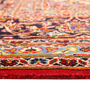 Kashan Persian Rug 13'0" x 9'9" - Semi Antique Medallion Crimson, Navy Blue Hand Knotted | side view | SKU 111922