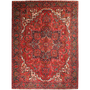 Heriz Persian Rug 10'9" x 8'2" - Semi Antique Medallion Red, Brown Hand Knotted | front view | SKU 111924