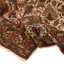 Tabriz Persian Rug 10'1" x 7'10" - Semi Antique Medallion Red, Cream Hand Knotted | detail view | SKU 111925