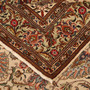 Tabriz Persian Rug 10'1" x 7'10" - Semi Antique Medallion Red, Cream Hand Knotted | corner detail | SKU 111925