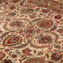 Tabriz Persian Rug 10'1" x 7'10" - Semi Antique Medallion Red, Cream Hand Knotted | back view | SKU 111925