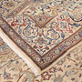 Nain Persian Rug 12'10" x 9'10" - Semi Antique Medallion Cream, Beige Hand Knotted | corner detail | SKU 111928