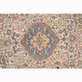 Nain Persian Rug 12'10" x 9'10" - Semi Antique Medallion Cream, Beige Hand Knotted | pile detail | SKU 111928