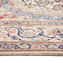 Nain Persian Rug 12'10" x 9'10" - Semi Antique Medallion Cream, Beige Hand Knotted | side view | SKU 111928