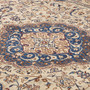 Nain Persian Rug 13'5" x 9'10" - Semi Antique Medallion Cream, Beige Hand Knotted | back view | SKU 111929