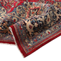 Kashmar Persian Rug 12x9 ft - Antique Afshan Crimson, Ivory Hand Knotted | detail view | SKU 111933