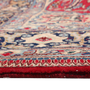 Kashmar Persian Rug 12'10" x 9'11" - Antique Afshan Crimson, Ivory Hand Knotted | side view | SKU 111933