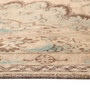 Tabriz Persian Rug 12x10ft - Semi Antique Medallion (Toranj), Shah Abbasi Cream, Camel, Turquoise Hand Knotted | side view | SKU 111934