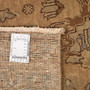 Tabriz Persian Rug 13x9 ft - Semi Antique Afshan All-Over, Shah Abbasi Camel, Cream, Sage Green Hand Knotted | full view | SKU 111935