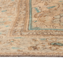 Tabriz Persian Rug 13'5" x 9'6" - Semi Antique Medallion Red, Cream Hand Knotted | side view | SKU 111935