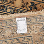 Sabzevar Persian Rug 12'10" x 9'9" - Semi Antique Medallion Crimson, Beige Hand Knotted | full view | SKU 111937