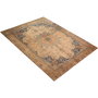 Sabzevar Persian Rug 12'0" x 8'6" - Semi Antique Medallion Crimson, Beige Hand Knotted | texture detail | SKU 111938