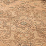 Tabriz Persian Rug 12x9 ft - Semi Antique Medallion Toranj, Shah Abbasi Camel, Cream, Brown Hand Knotted | back view | SKU 111939