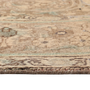 Tabriz Persian Rug 12'10" x 9'8" - Semi Antique Medallion Red, Cream Hand Knotted | side view | SKU 111939
