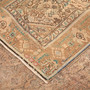 Tabriz Persian Rug 10x7 ft - Semi Antique Medallion Red, Cream Hand Knotted | full view | SKU 111941